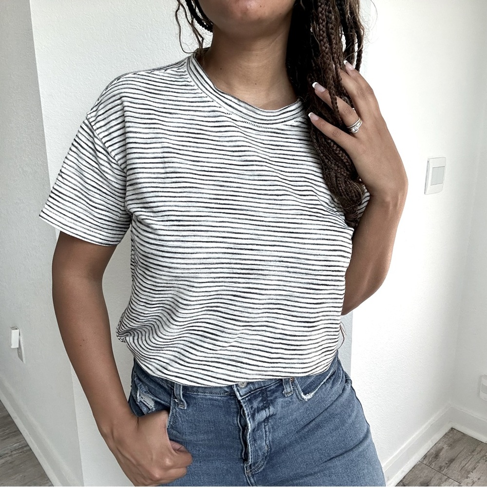 Striped Textured Tee